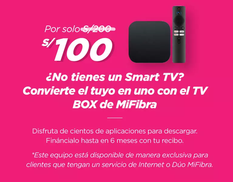 ¿No tienes un Smart TV? Convierte el tuyo en uno con el TV BOX de MiFibra