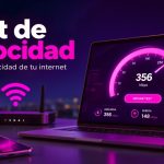 Prueba de velocidad de internet.